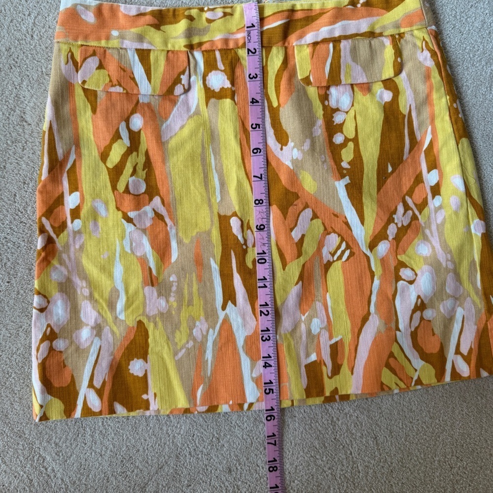 Vintage J. Crew Cotton Limoncello Print Mini Skirt Sz XS Y2K - Picture 8 of 8